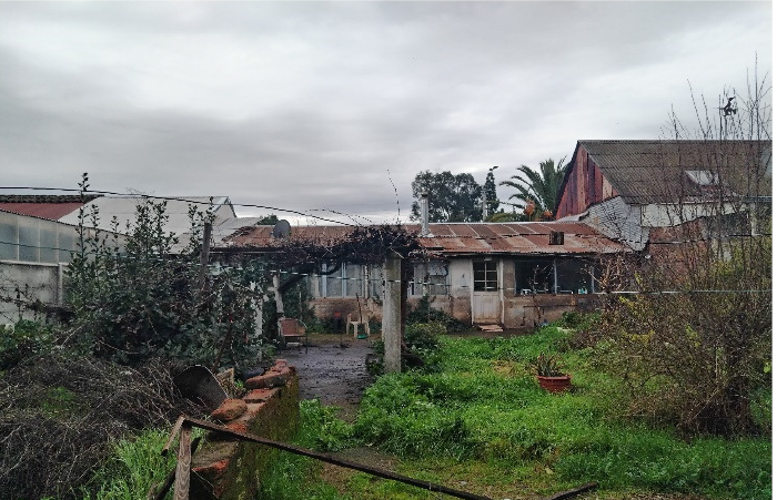 Vista de la casa desde el patio